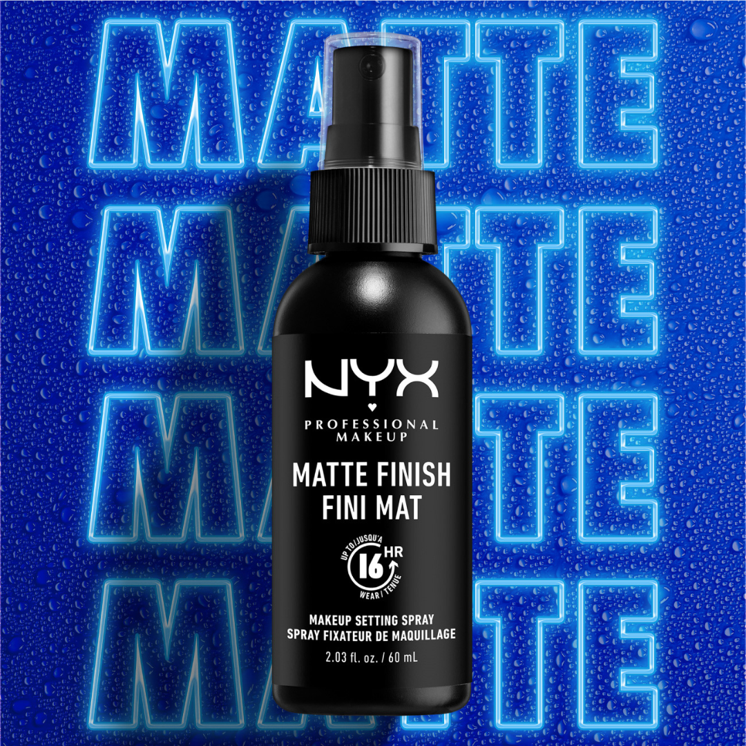 NYX Professional Makeup Setting Spray - Matte Finish, Lightweight, Long-Lasting, Extends Makeup Wear Up to 16 hours, Vegan and Cruelty Free Formula, 60ml