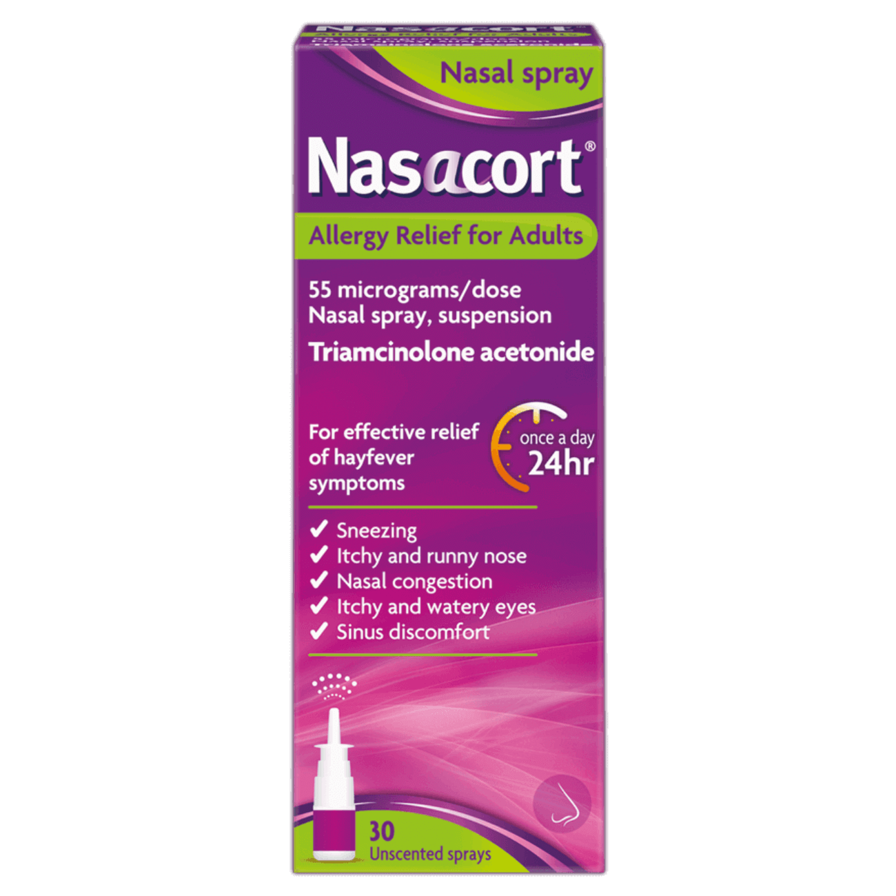 Nasacort - Allergy Relief Nasal Spray 30 Doses - Medaid International