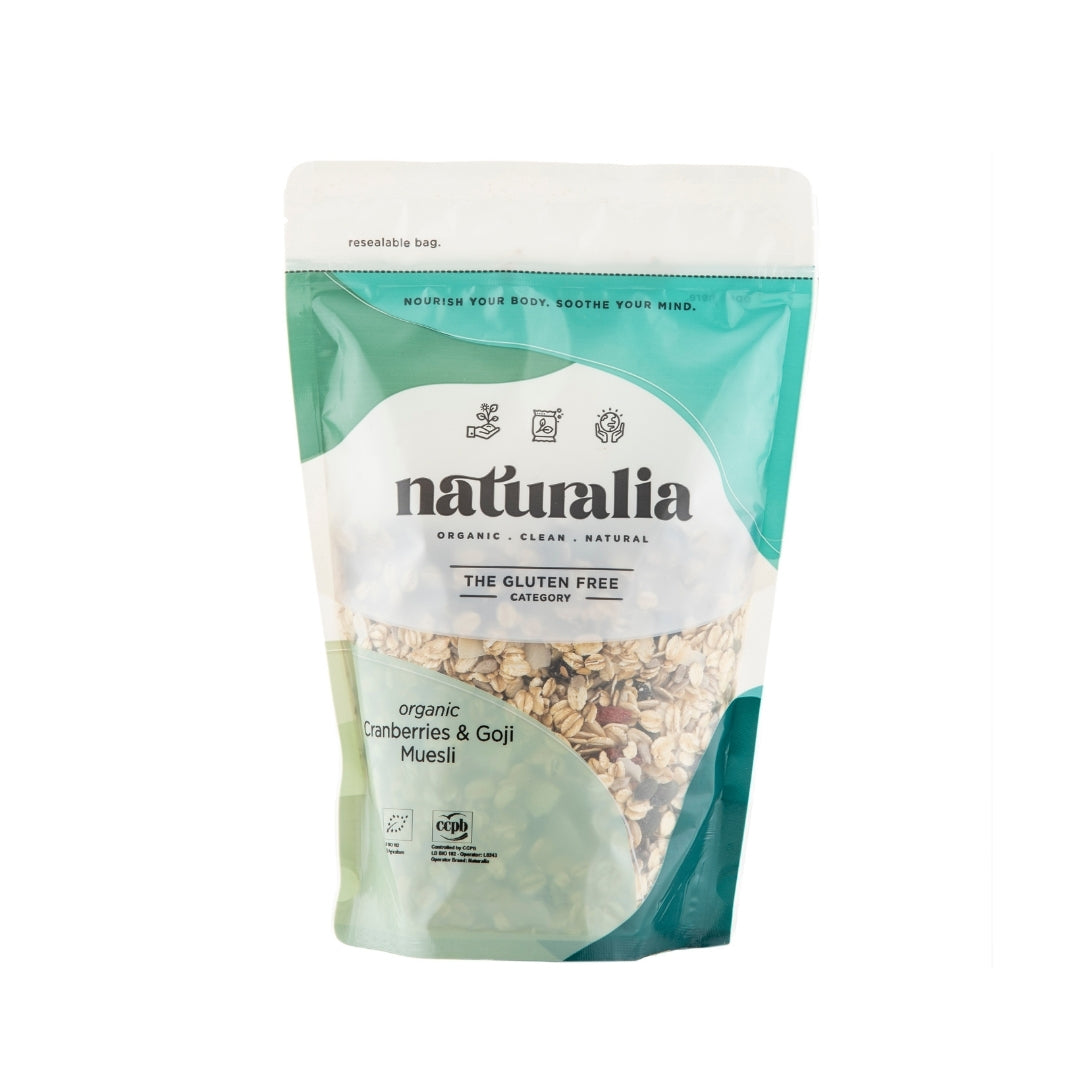 Organic Cranberries & Goji Muesli - Medaid International