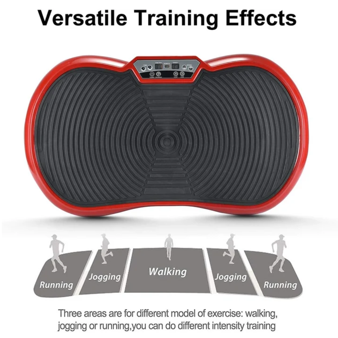 Vibration Plate Machine, Whole Body Fitness Vibration Platform with Remote Control and Resistance Bands for Weight Loss Toning