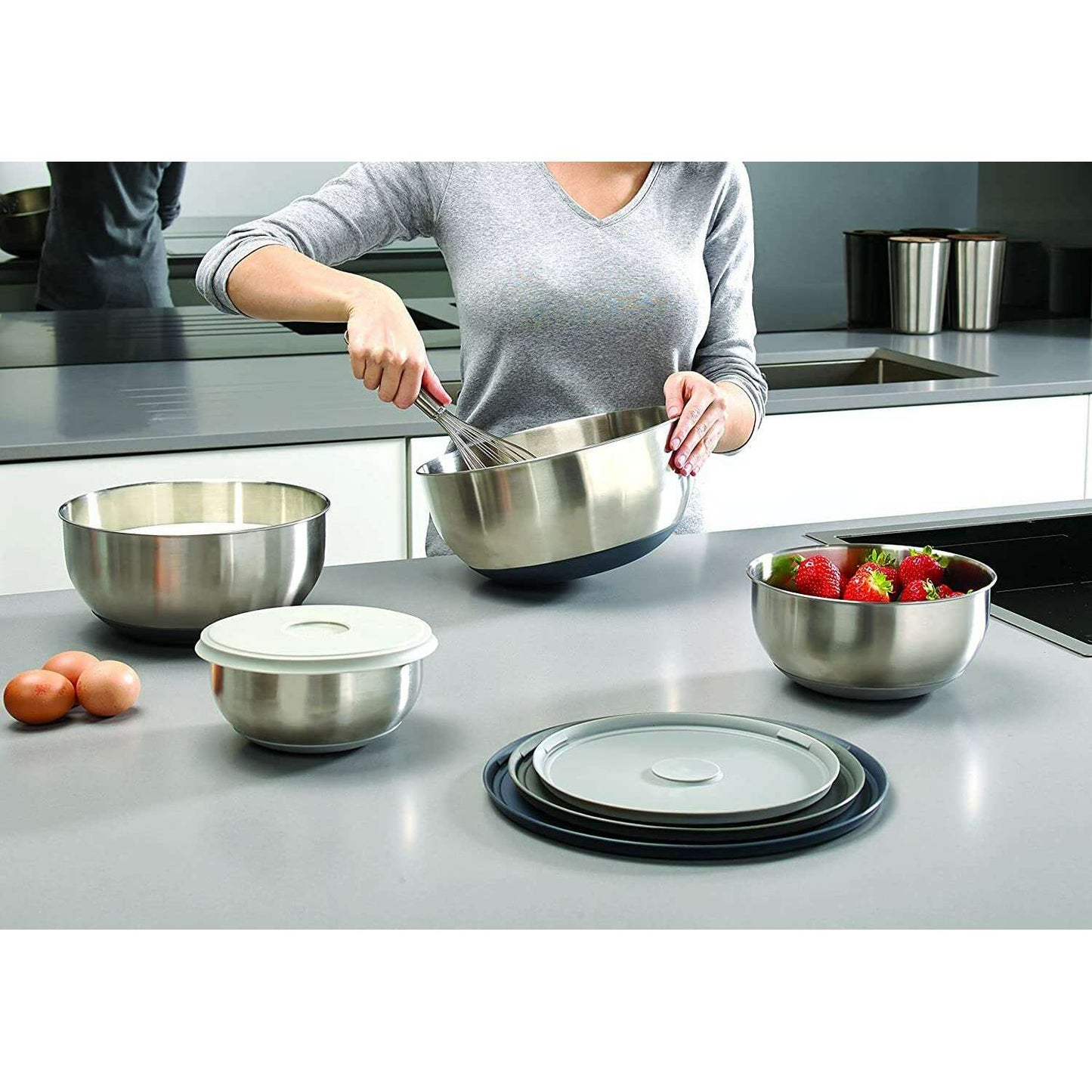 Nest 100 Prep & Store Mixing Bowl Set with Lids - Medaid International