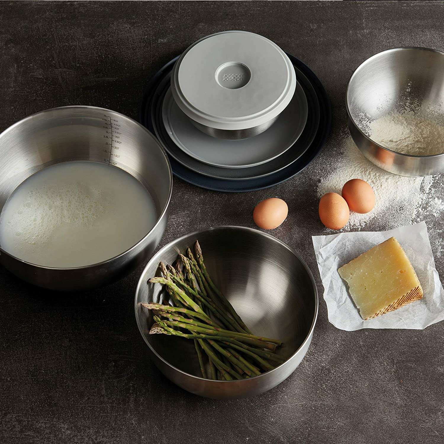 Nest 100 Prep & Store Mixing Bowl Set with Lids - Medaid International