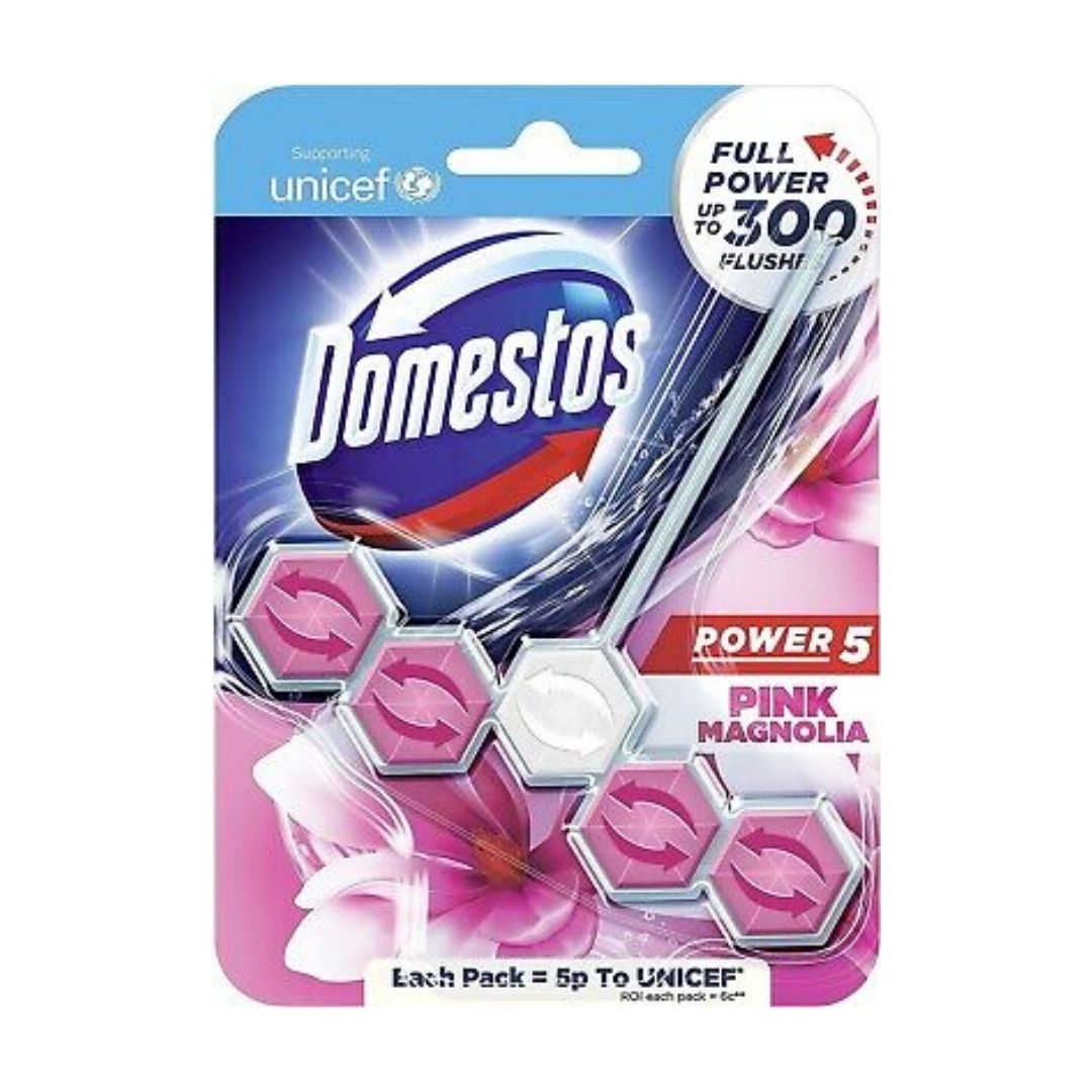 Domestos Rim Block 5 Magnolia - 55gm - Medaid International