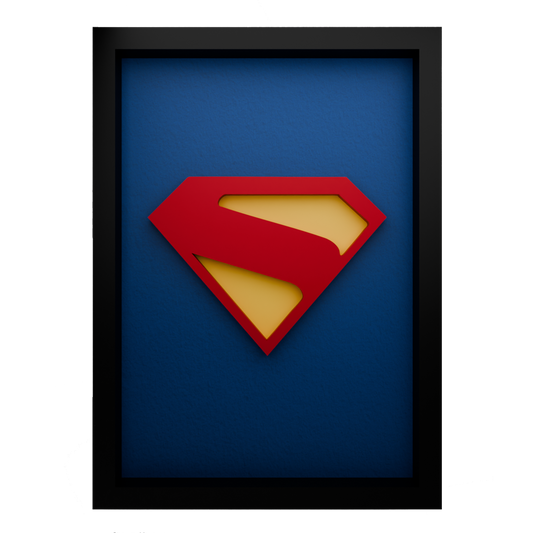 Superman Frame WIth 3D-printed Logo