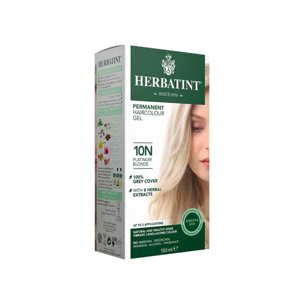 Herbatint Permanent Herbal Hair Color Gel 135 ML 10N