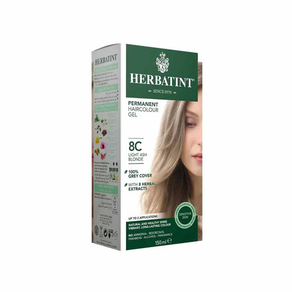 Herbatint Permanent Herbal Hair Color Gel 135 ML 8C