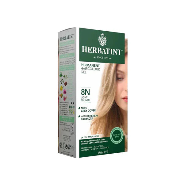 Herbatint Permanent Herbal Hair Color Gel 135 ML 8N