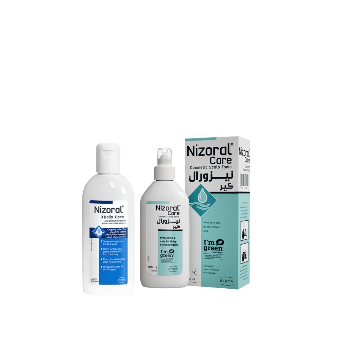 Nizoral Care Tonic And Oily Shampoo Bundle At 20% Off