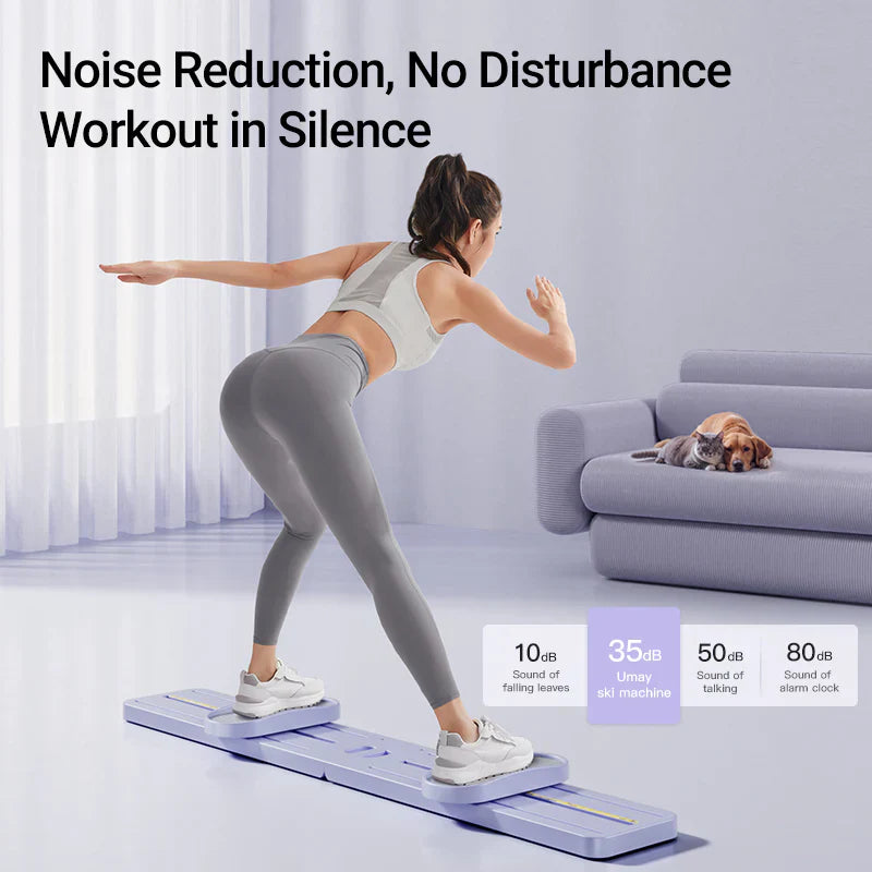 Ski Trainer 3-in-1 Leg Exercise Machine Foldable & Portable Pelvic Muscle Hip Trainer