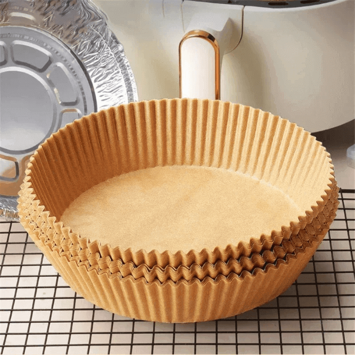 Air Fryer Paper Liners | Waterproof & Non-Stick (50 Pieces) - Medaid International