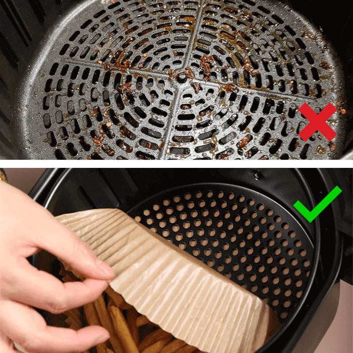 Air Fryer Paper Liners | Waterproof & Non-Stick (50 Pieces) - Medaid International