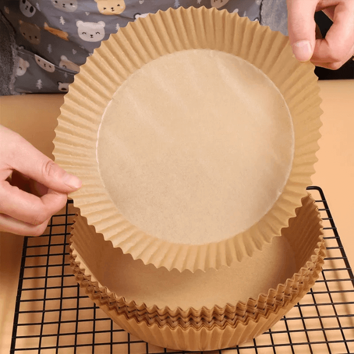 Air Fryer Paper Liners | Waterproof & Non-Stick (50 Pieces) - Medaid International