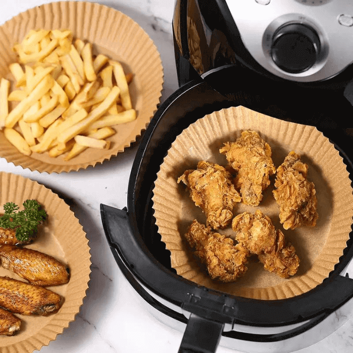 Air Fryer Paper Liners | Waterproof & Non-Stick (50 Pieces) - Medaid International