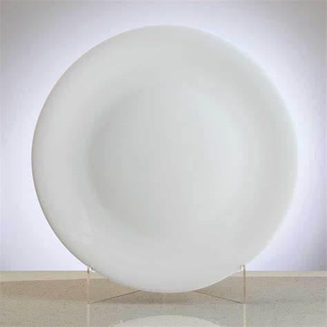 Bormioli rocco white moon dinner plate 27cm