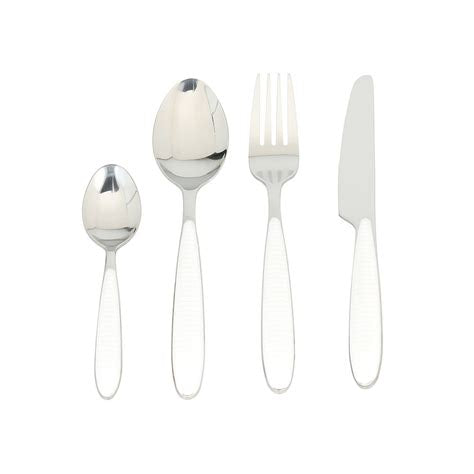 Tognana Glossy Grancuci Bianco Cutlery Set 24 pcs