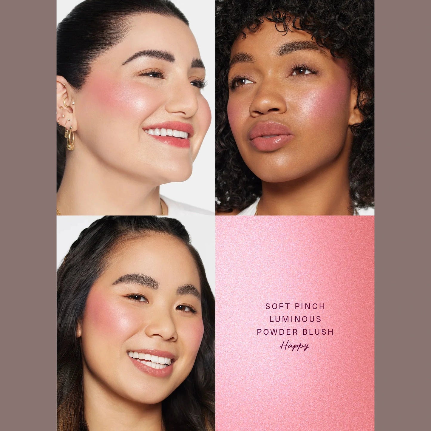 RARE BEAUTY SOFT PINCH LUMINOUS POWDERBLUSH HAPPY