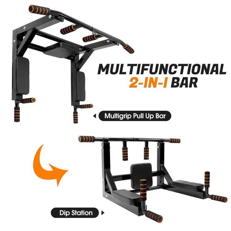 Multi Functional 2-in-1 Pull-Up & Dip Bar