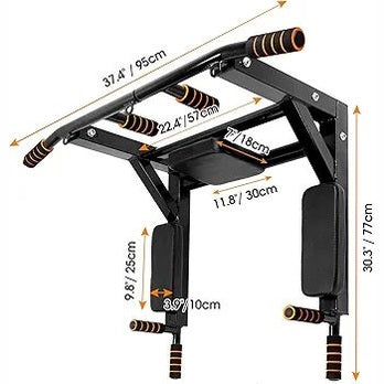 Multi Functional 2-in-1 Pull-Up & Dip Bar