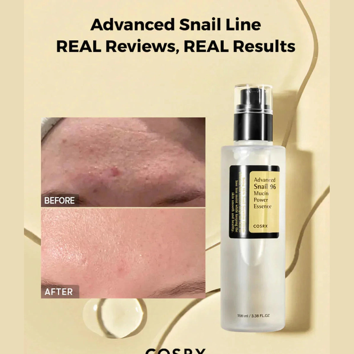 Advanced Snail 96 Mucin Power Essence | سيروم الحلزون