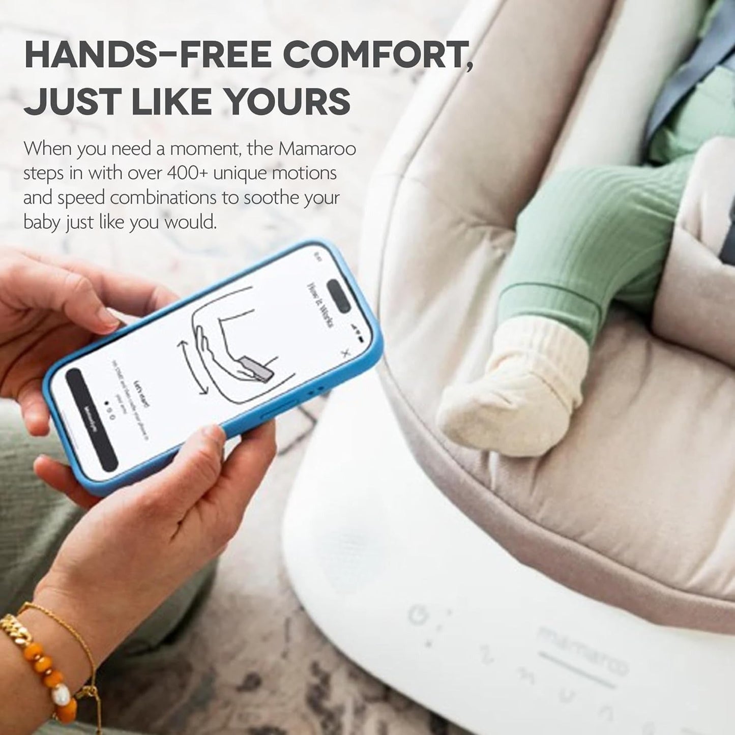 Mamaroo Infant Seat with Multiple Motion Settings- Grey