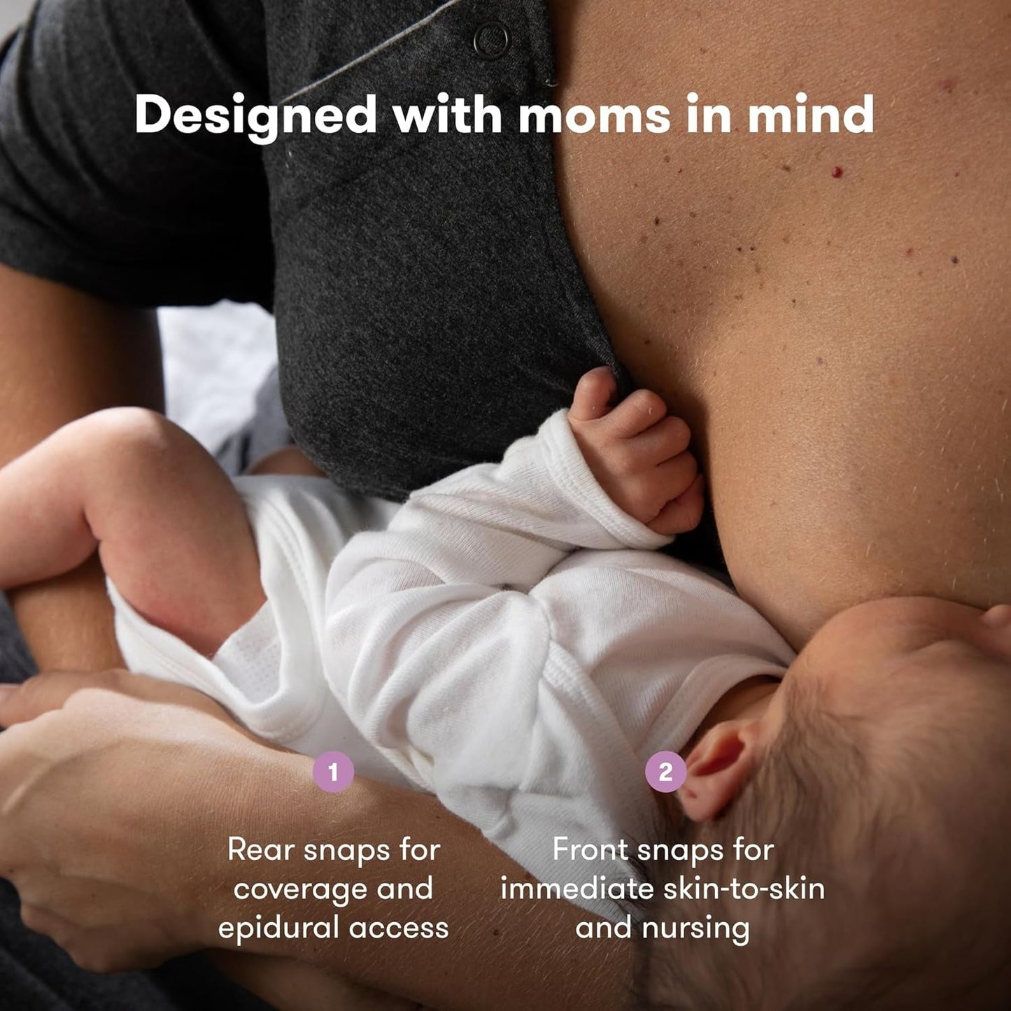 Frida Mom Delivery & Nursing Gown