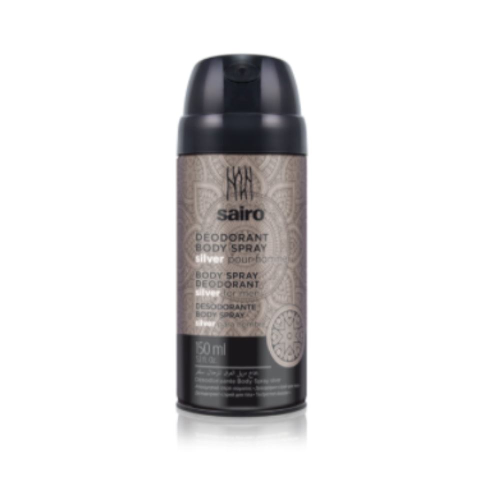 Sairo body spray deodorant silver for men