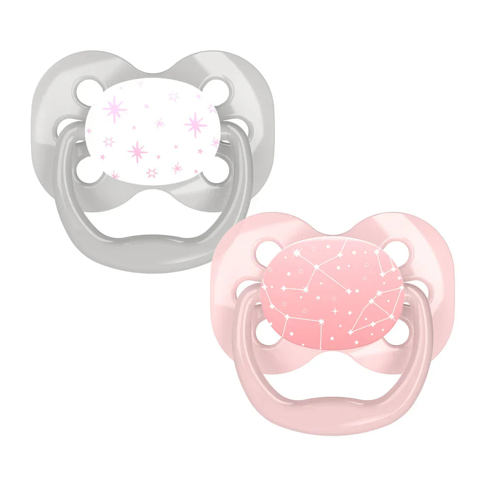Dr. Brown's Stage 1 Advantage Pacifier 0-6M Pink