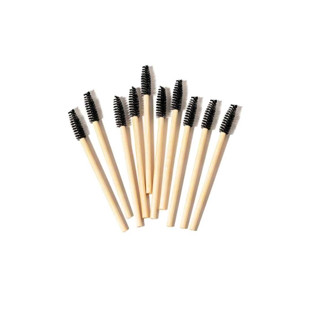 Selaya Les Bamboo Spoolies Eyebrow Brushes - Pack Of 10
