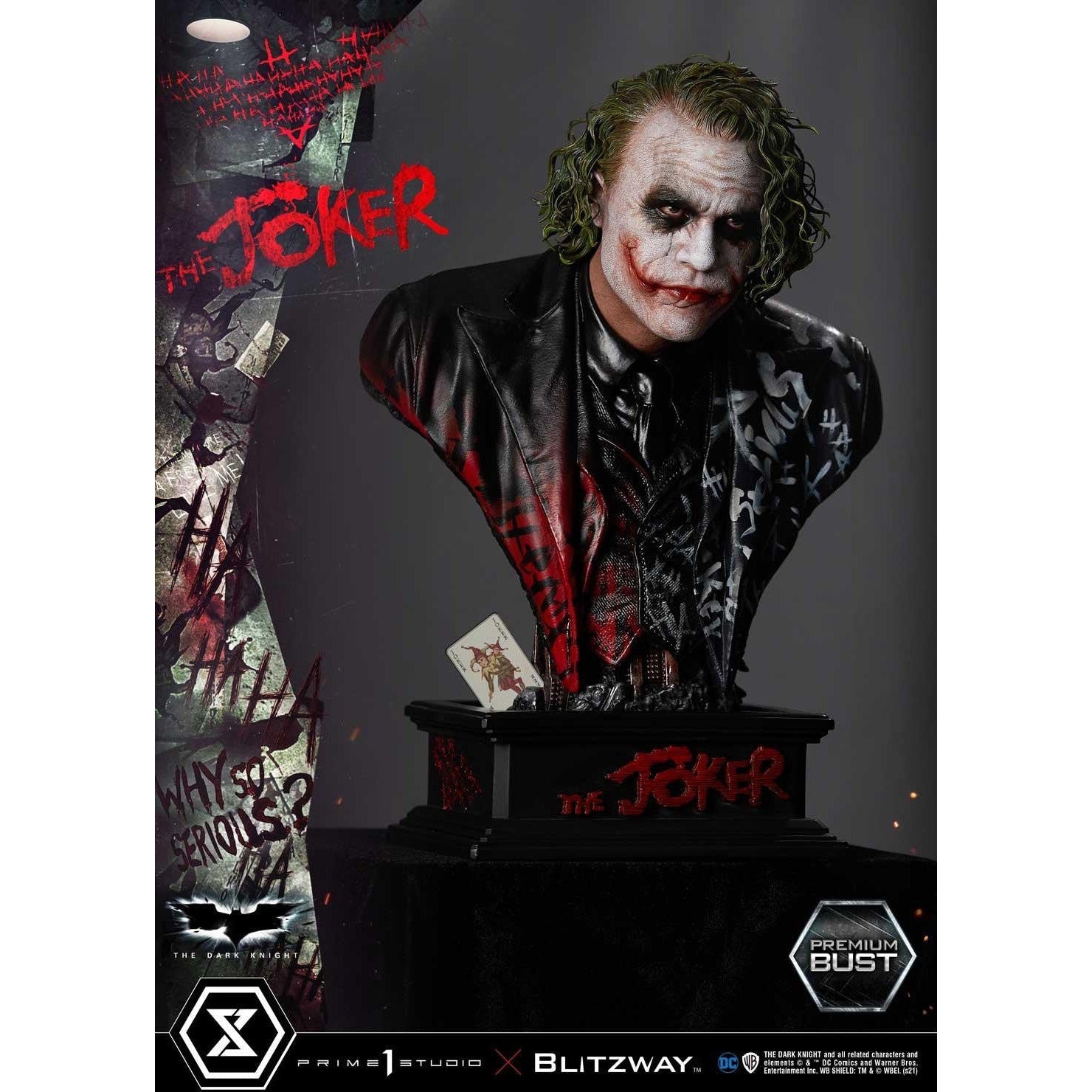 Premium Bust The Dark Knight (Film) The Joker 1/3 scale By Prime 1 Statue - Medaid International
