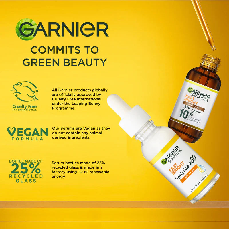 Garnier fast bright 10% pure vitamin C night serum 30ml