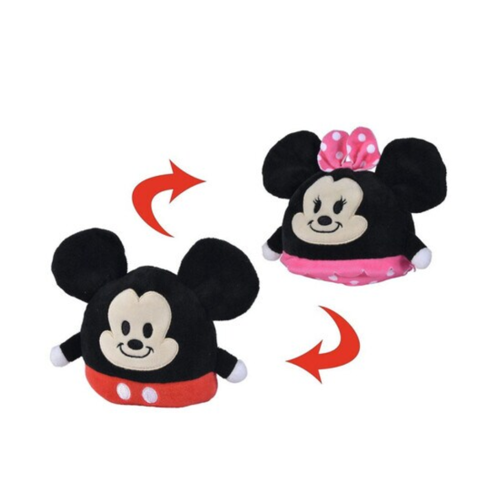 Disney  Mickey & Minnie Reversible 4.5" Plush - Medaid International
