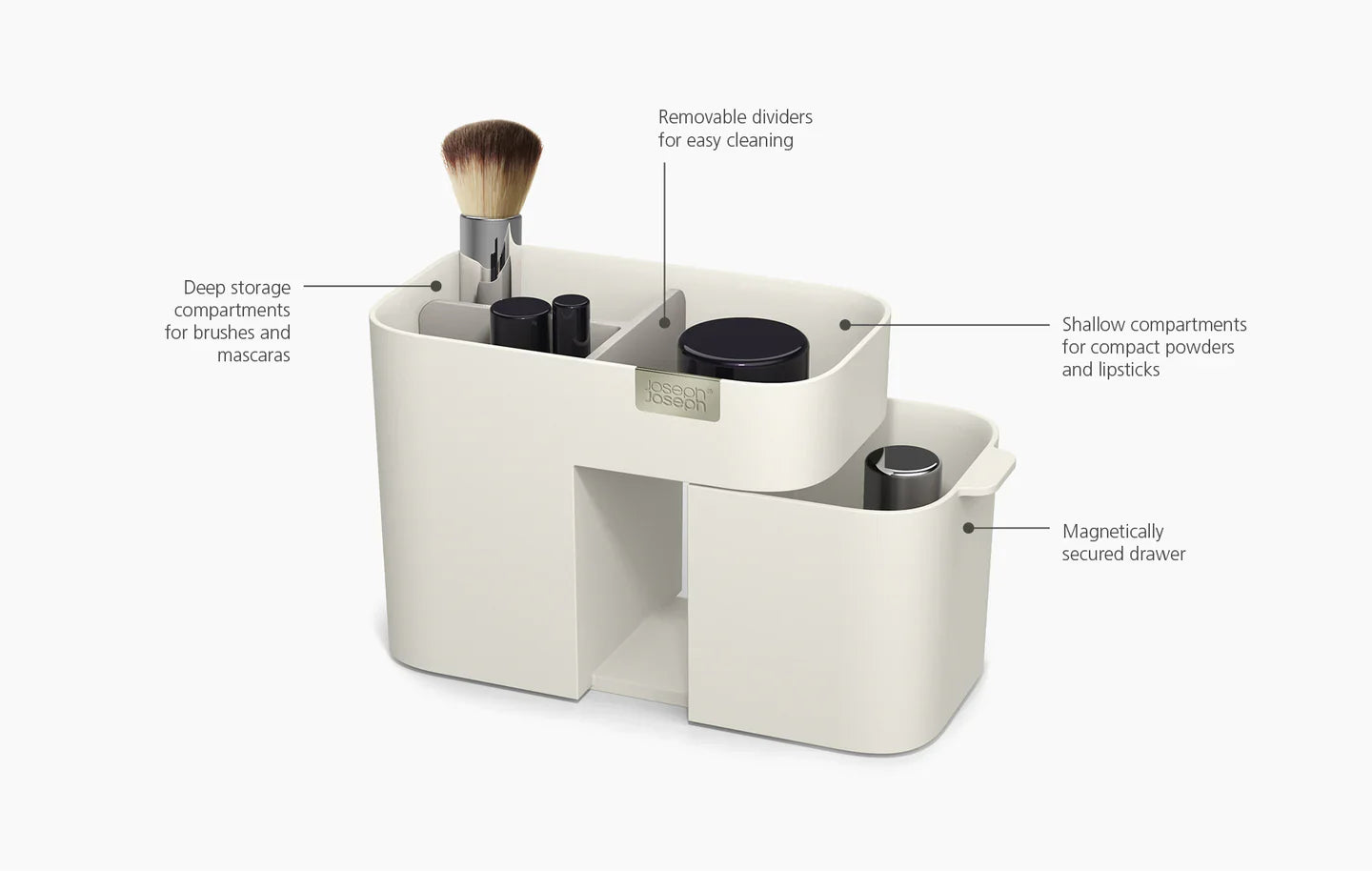 Joseph Joseph Viva Compact Cosmetic Organiser with Drawer