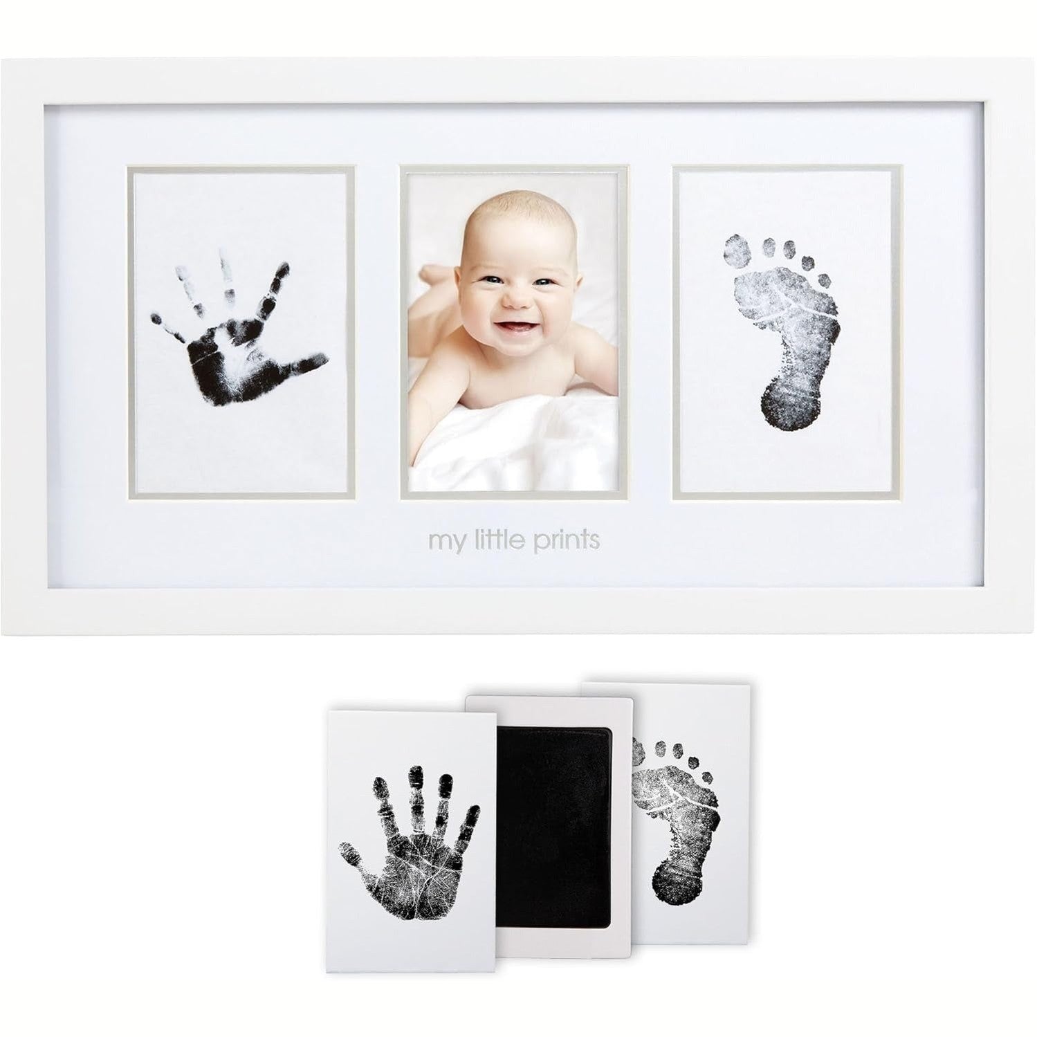 Newborn Handprint and Footprint Photo Frame Kit