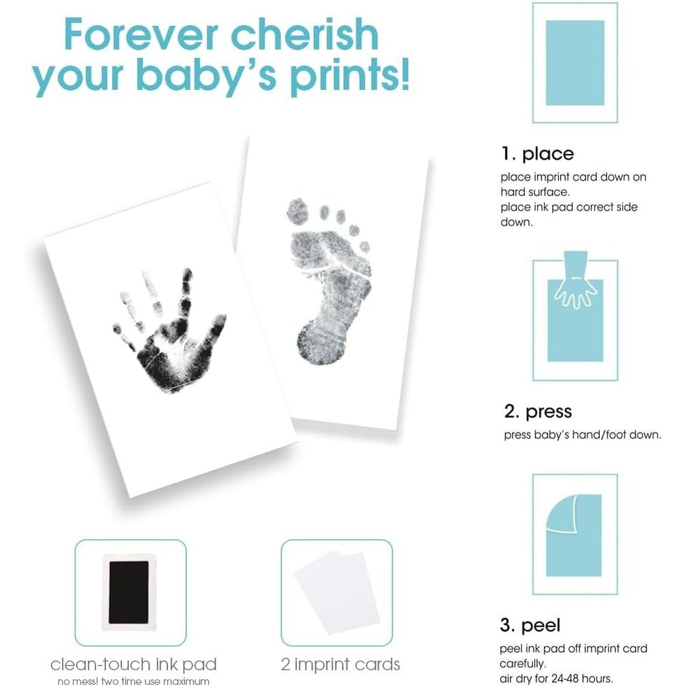 Newborn Handprint and Footprint Photo Frame Kit