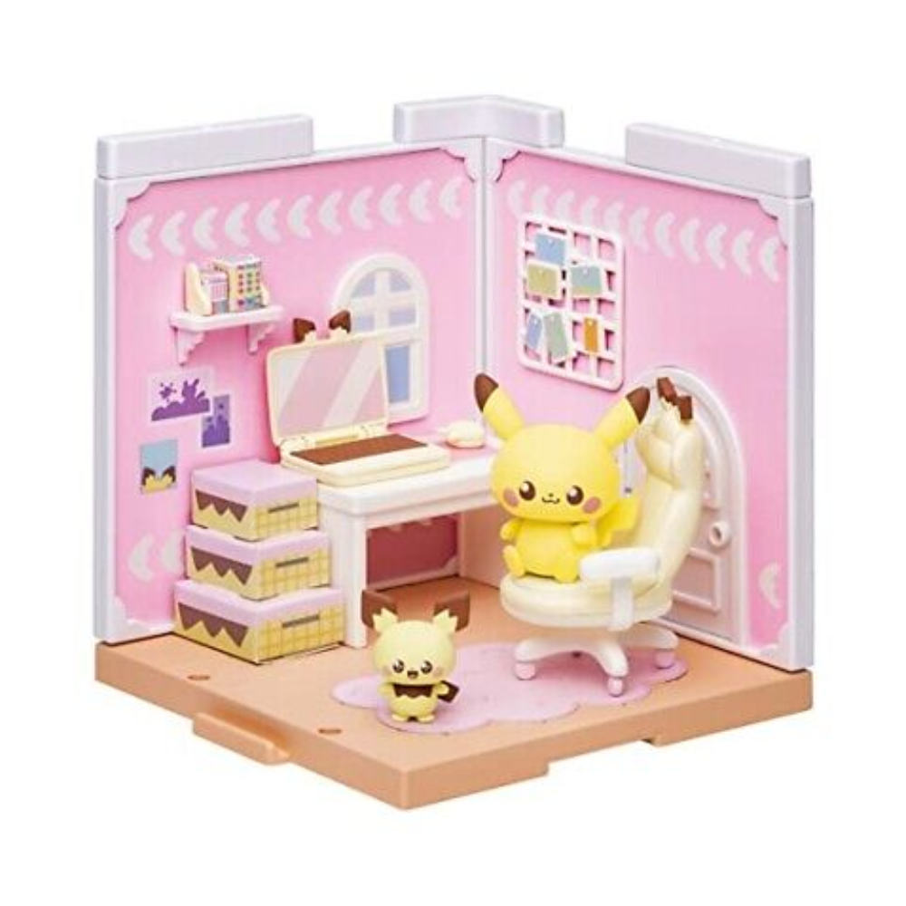 Pokemon Poke Piece House Hobby Room Pichu & Pikachu Figure - Medaid International