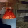 Mini Volcano Cool Mist Humidifier – 300ml Air Moisturizer with LED