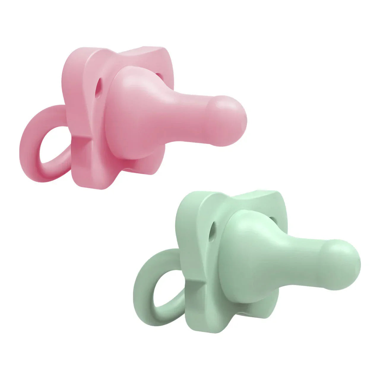 Dr. Brown's Happy Paci X2 Pacifier Soother 0-6M Pink Green