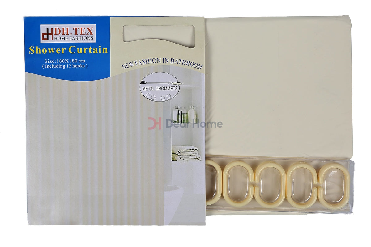Pvc Shower Curtain With Hooks