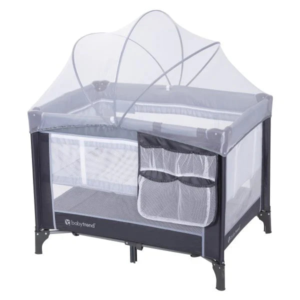 BabyTrend - Nursery Center Playard - Black Grey