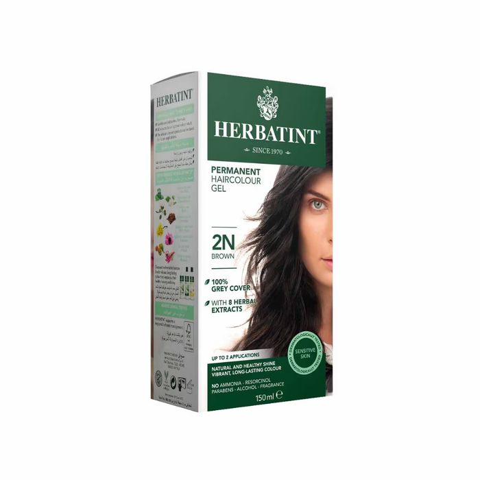 Herbatint Permanent Herbal Hair Color Gel 2N