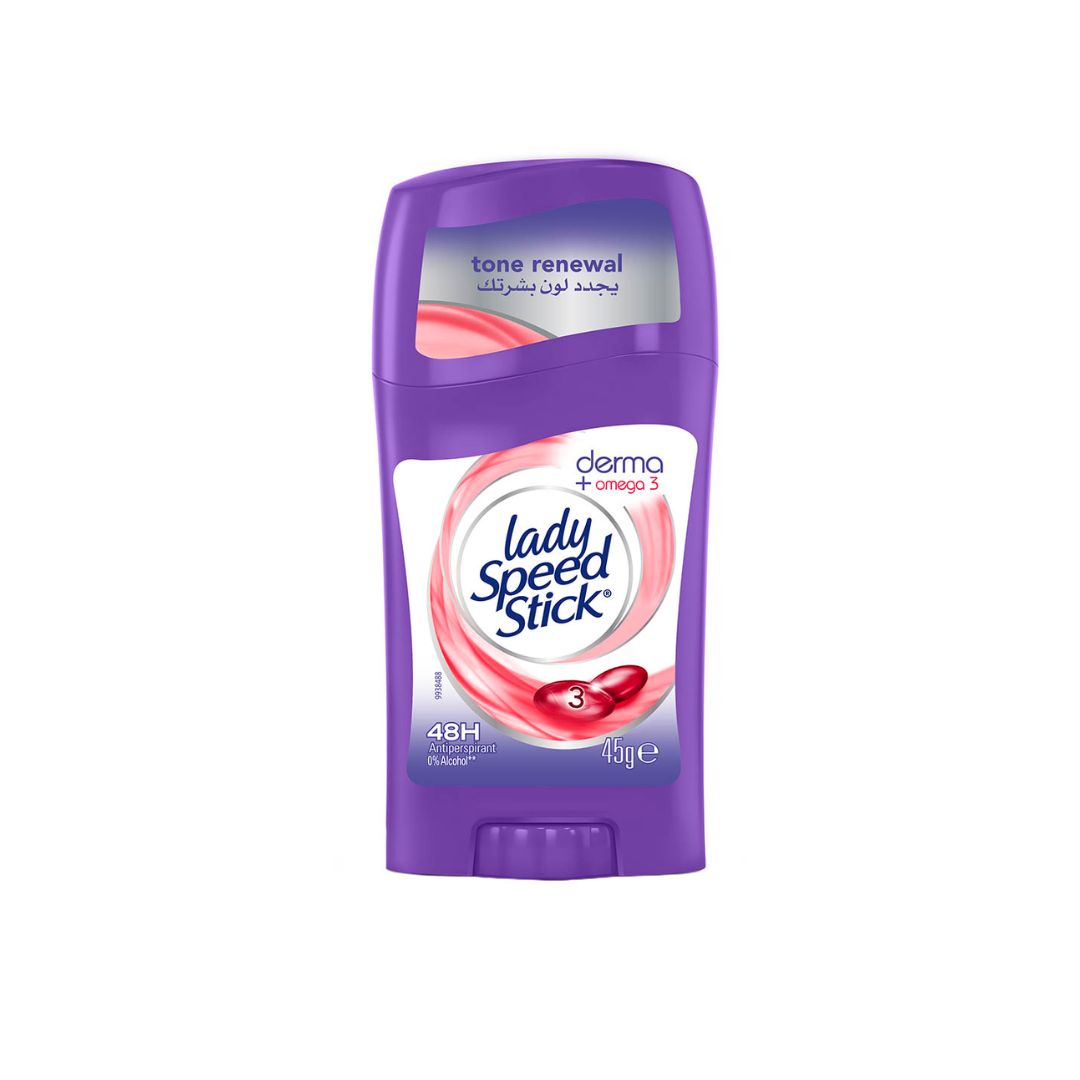 Lady Speed Stick Derma + Omega 3 Antiperspirant Stick - Medaid International