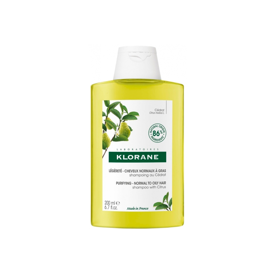 Klorane Shampoo With Citrus Pulp For Normal To Oily Hair 200ml - Medaid International