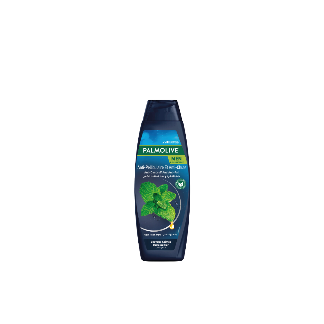Palmolive Shampoo Anti-Dandruff & Anti-Fall for Damaged Hair with Fresh Mint