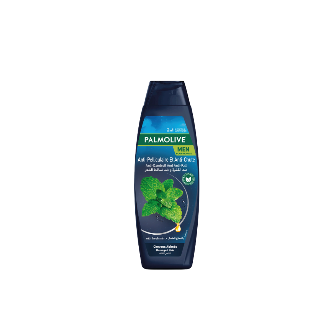 Palmolive Shampoo Anti-Dandruff & Anti-Fall for Damaged Hair with Fresh Mint