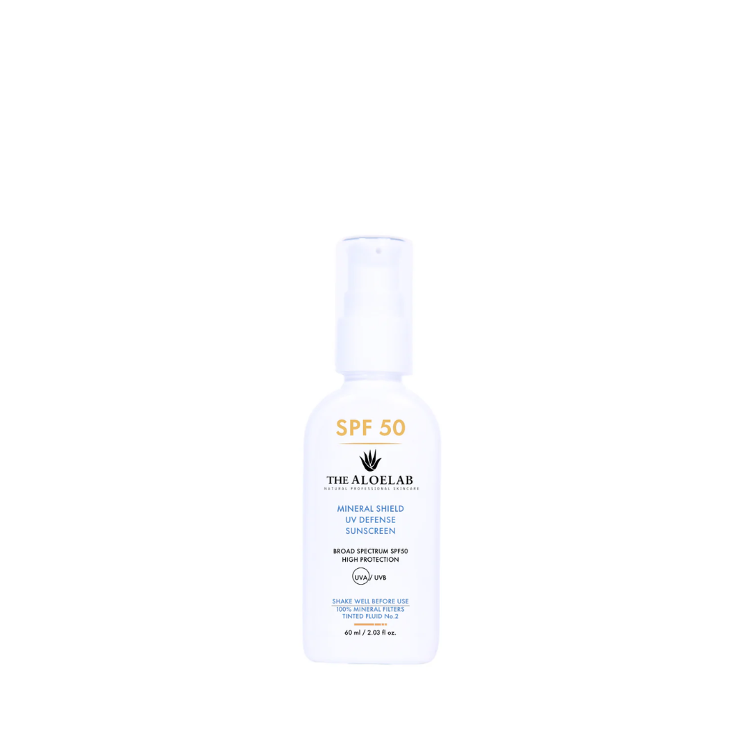 The Aloelab Mineral Shield Uv Defense Sunscreen Spf 50 - Tint 60ml