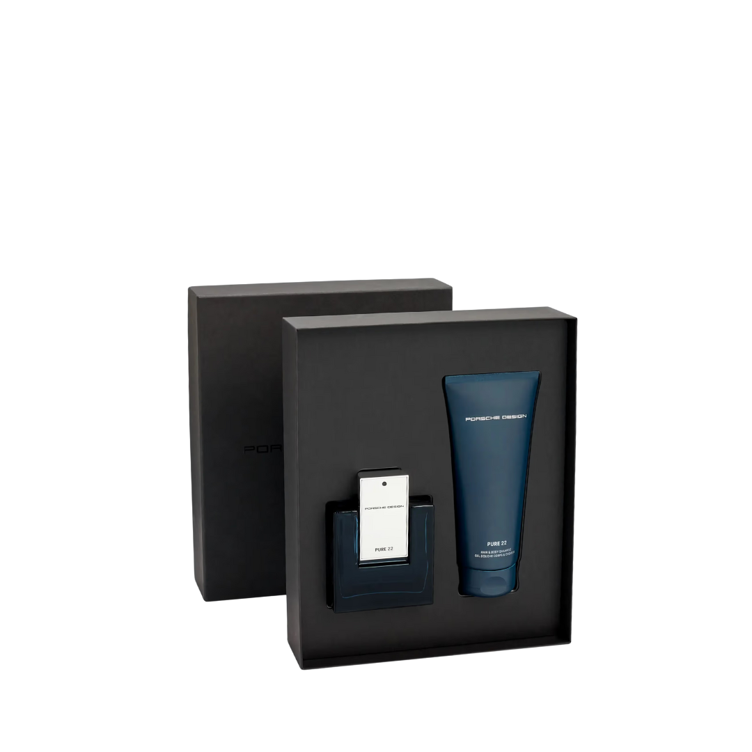 Porsche Design Pure 22 Eau De Parfum 100ml + Hair & Body Shampoo 200ml Set