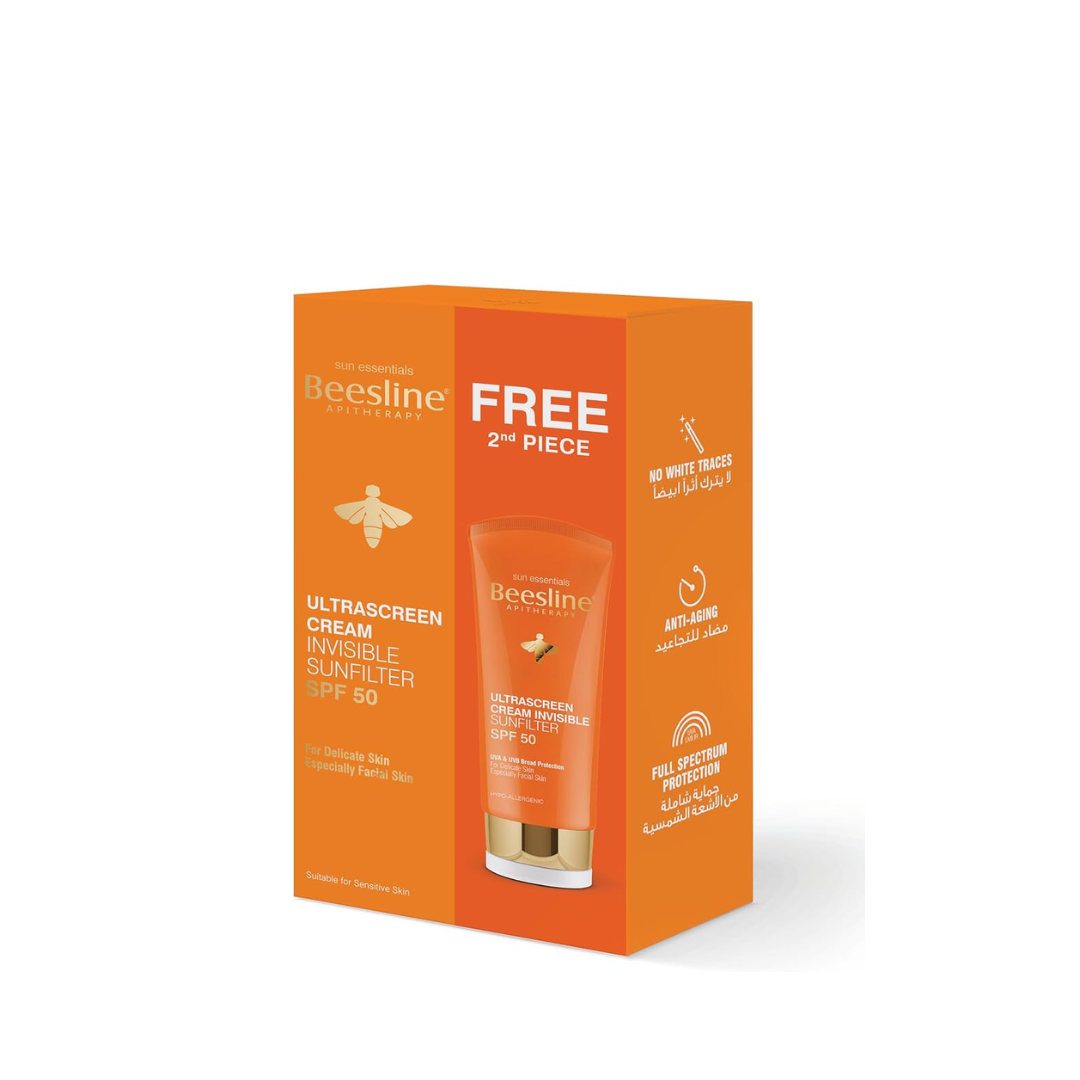Beesline Ultrascreen Cream Active Protection SPF50 60ml Buy 1 Get 1 Free