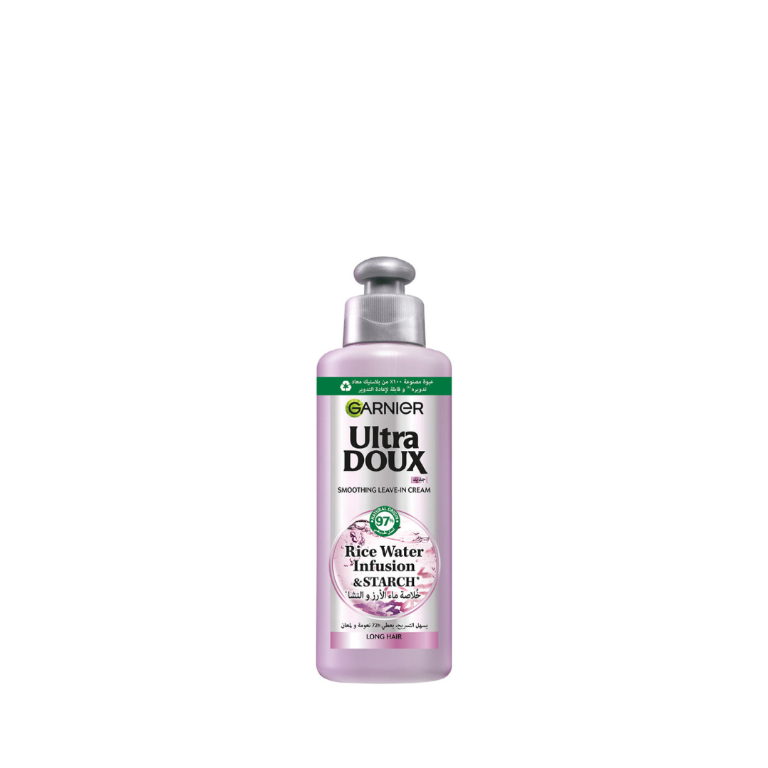 Garnier Ultra Doux Rice Water Infusion & Starch Leave In Cream For Long Hair