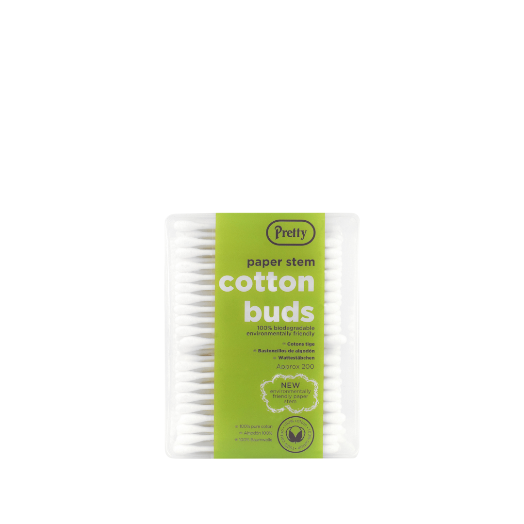Face Facts Pretty Paper Stem Cotton Buds 200pcs