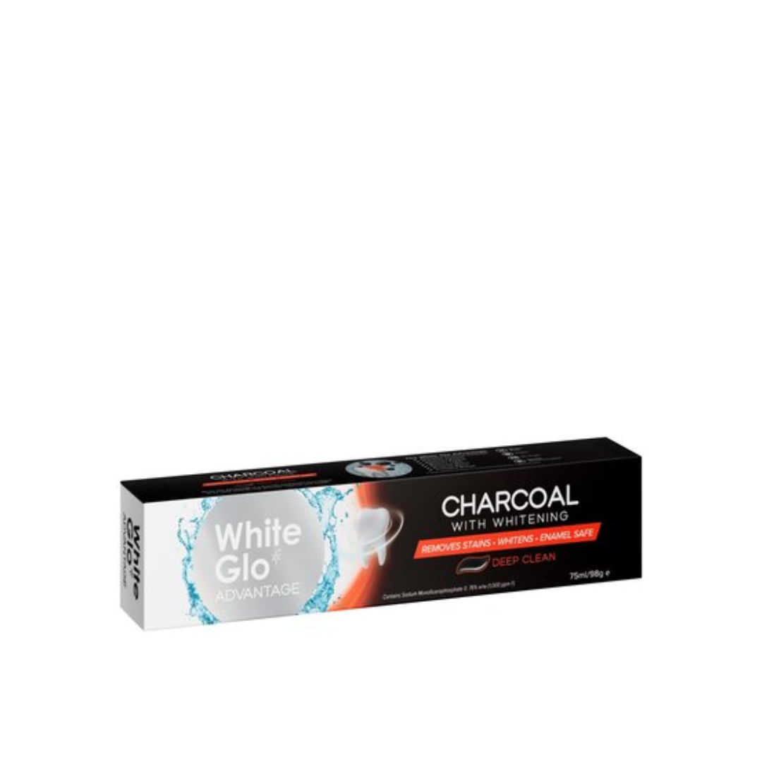 White Glo Advantage Charcoal Toothpaste 75ml